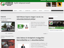 Tablet Screenshot of gyor.jobbik.hu